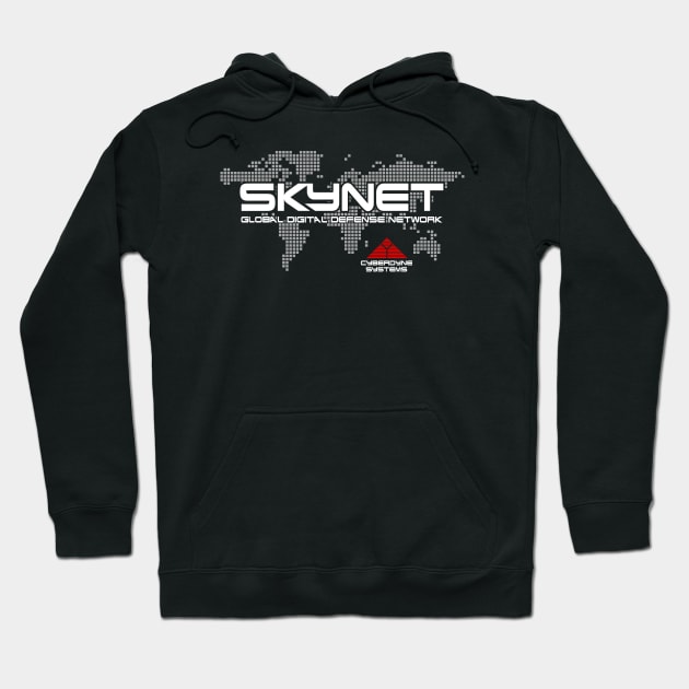 Cyberdyne Systems Skynet Global Digital Defense Network (Terminator) Hoodie by CultureClashClothing